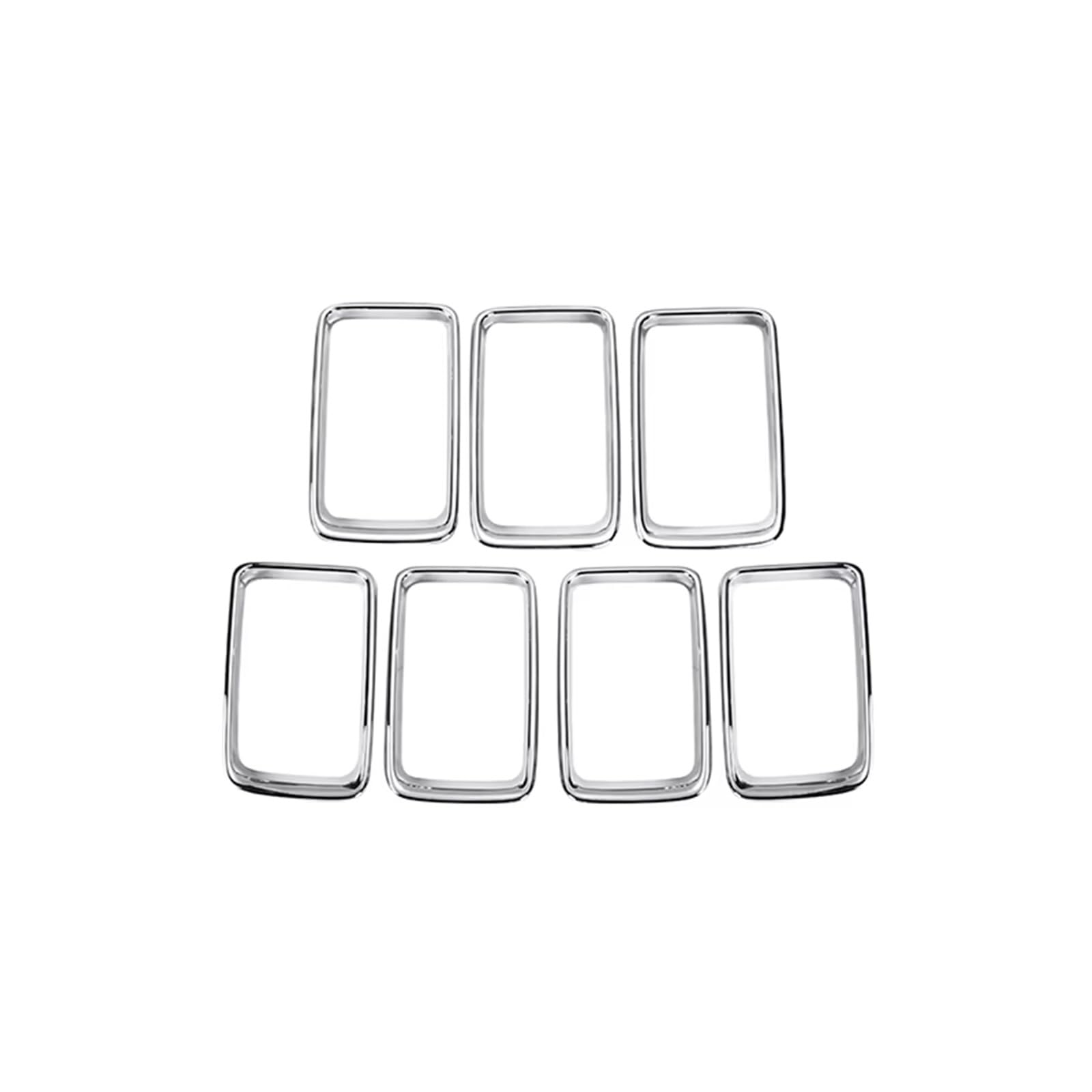Grill Front Racing Grills Für Jeep Für Grand Für Cherokee 2014 2015 2016 Fronteinsatz Honeycomb Grille Mesh Dekoration Abdeckung Zubehör Kühlergrill(A Chrome) von SIFUSM
