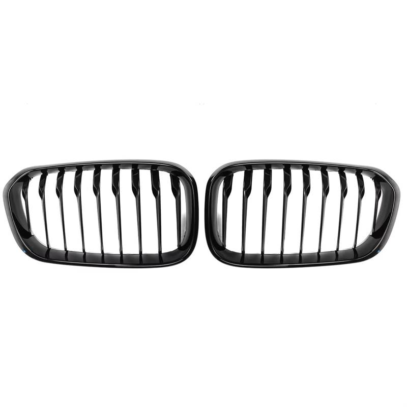 Grill Front Renngrill Für F20 F21 120i LCI 1 Serie 2015 2016 2017, Glänzend Schwarz, Vorne, Nierengrill, Sportlamellen Kühlergrill von SIFUSM