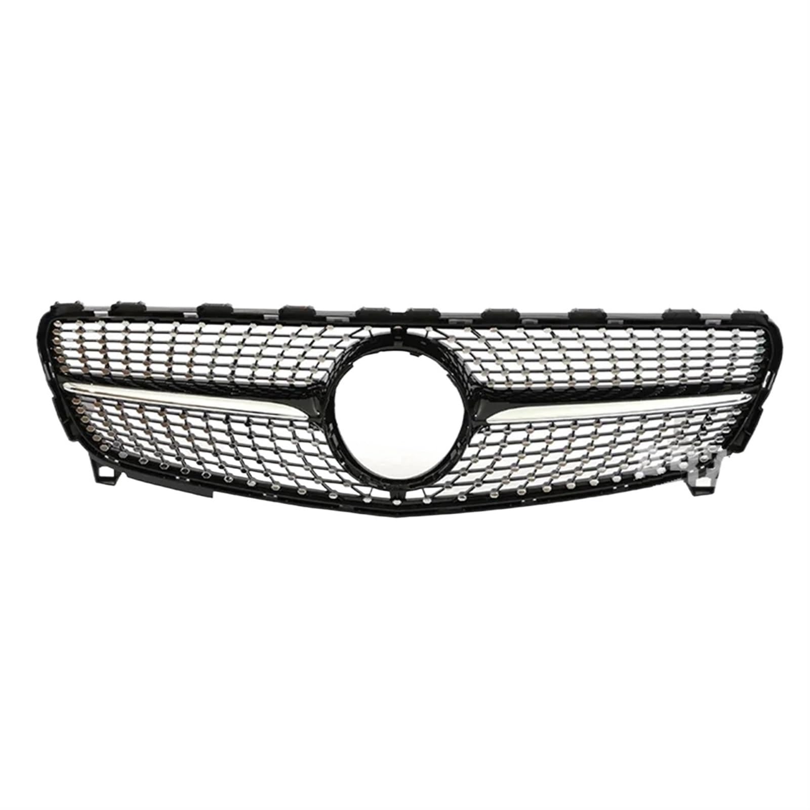 Grill Front Schwarz Silber A45 Stil Frontstoßstange Für AMG Für GT Kühlergrill Für Benz A Klasse W176 A35 A180 A200 A250 A260 2013–2015 2016–2018 Kühlergrill(16-18 Dia Black) von SIFUSM