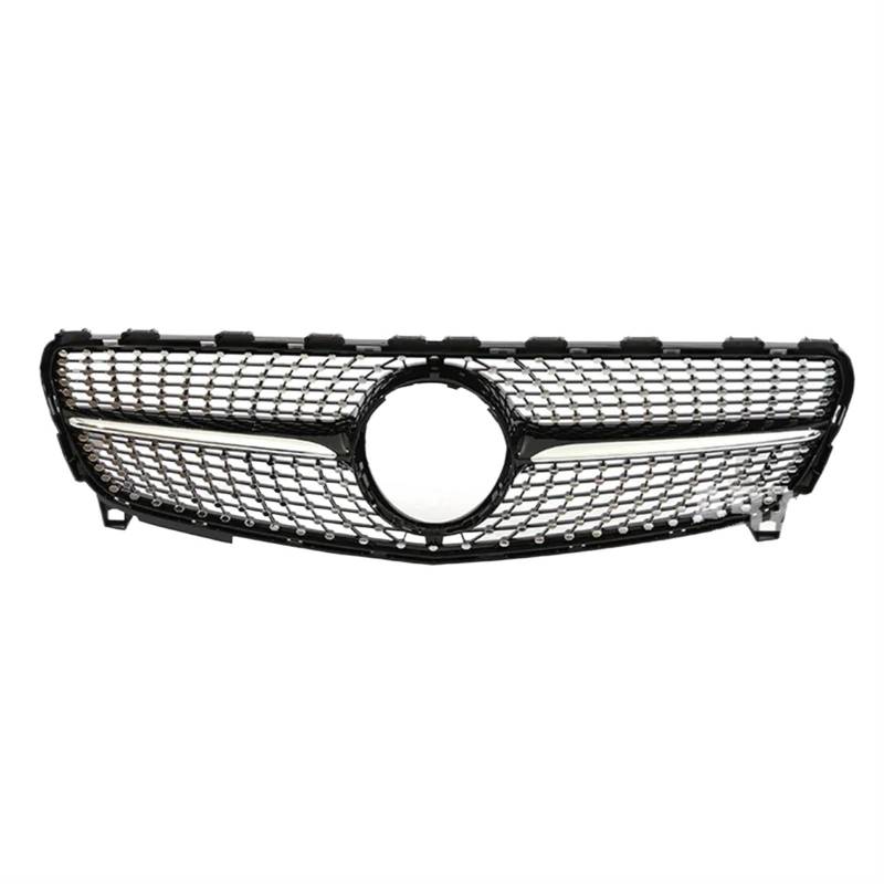 Grill Front Schwarz Silber A45 Stil Frontstoßstange Für AMG Für GT Kühlergrill Für Benz A Klasse W176 A35 A180 A200 A250 A260 2013–2015 2016–2018 Kühlergrill(16-18 Dia Black) von SIFUSM