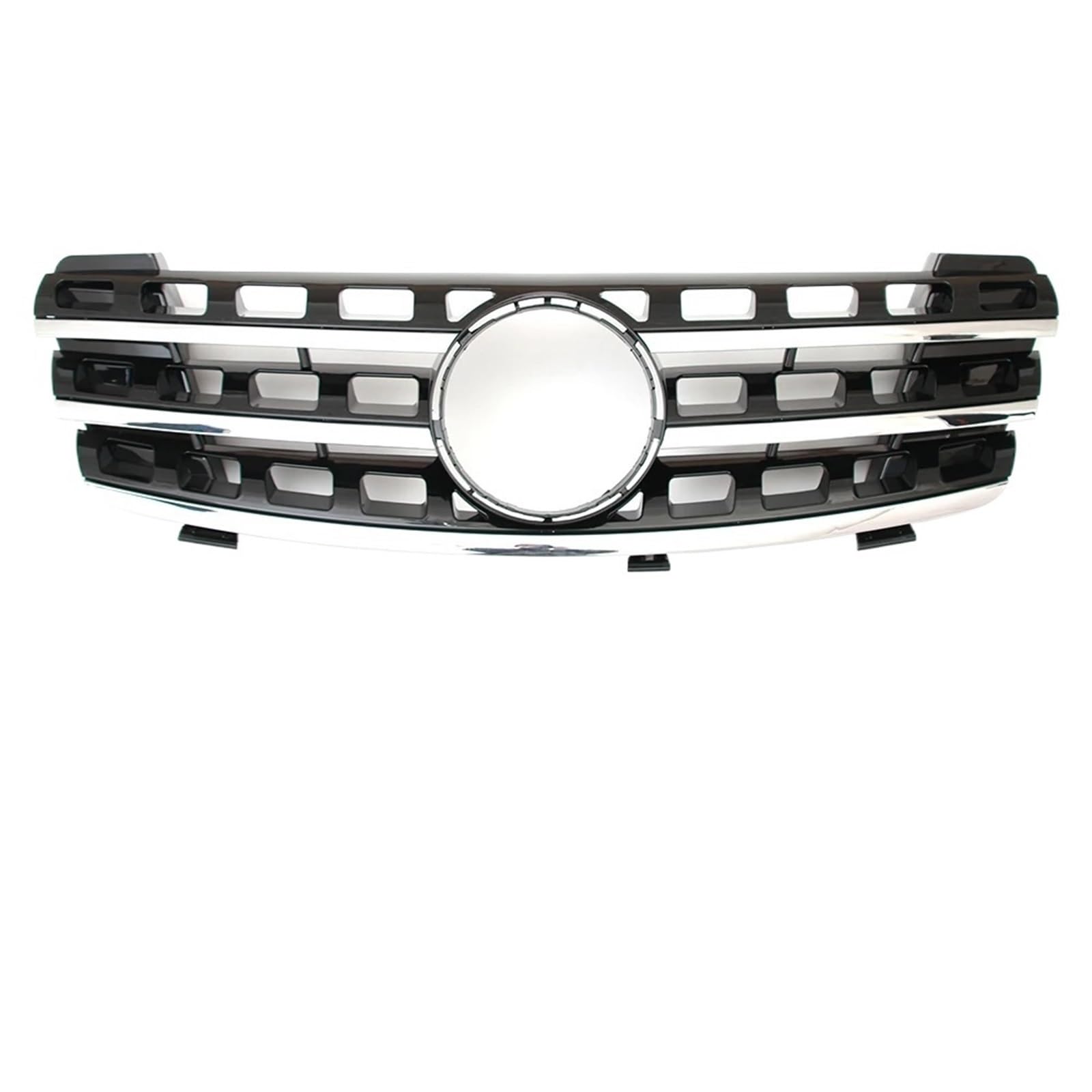 Grill Front Schwarzer Vorderer Renngrill Im GTR-Stil Für Benz ML W164 2005 2006 2007 2008 ML320 ML350 ML500 Chrom-Diamanten-Stil Stoßstangengitter Kühlergrill(A-Chrome Black) von SIFUSM