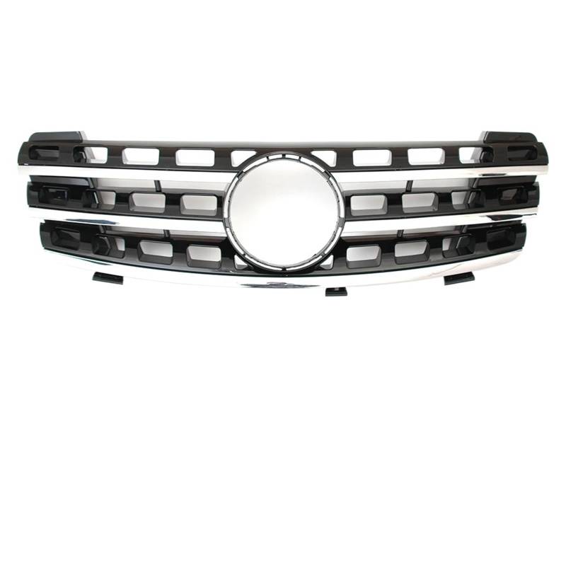 Grill Front Schwarzer Vorderer Renngrill Im GTR-Stil Für Benz ML W164 2005 2006 2007 2008 ML320 ML350 ML500 Chrom-Diamanten-Stil Stoßstangengitter Kühlergrill(A-Chrome Black) von SIFUSM