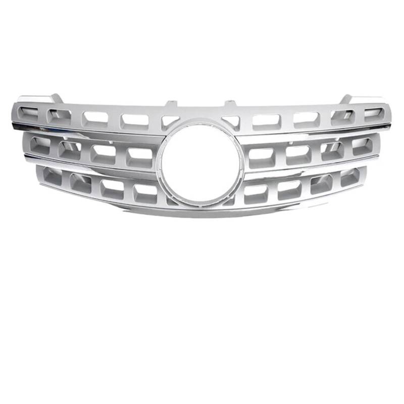 Grill Front Schwarzer Vorderer Renngrill Im GTR-Stil Für Benz ML W164 2005 2006 2007 2008 ML320 ML350 ML500 Chrom-Diamanten-Stil Stoßstangengitter Kühlergrill(A-Chrome Silver) von SIFUSM