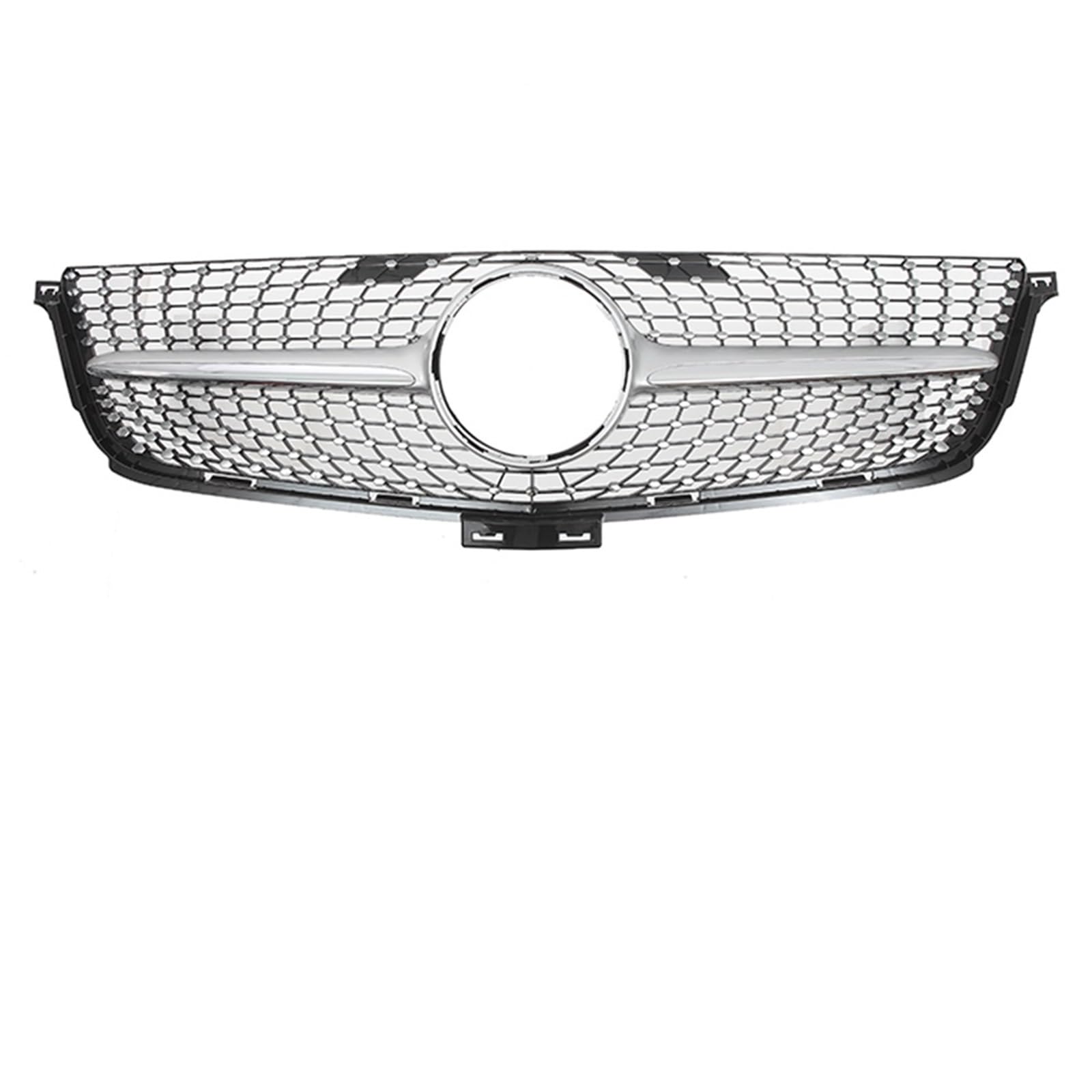 Grill Front Vordere Renngitter Im Chrom-Silber-Diamanten-Stil. Vordere Renngitter Für Benz ML-Klasse W166 2012 2013 2014 2015 ML350 ML550 Kühlergrill(Diamond-Silver) von SIFUSM