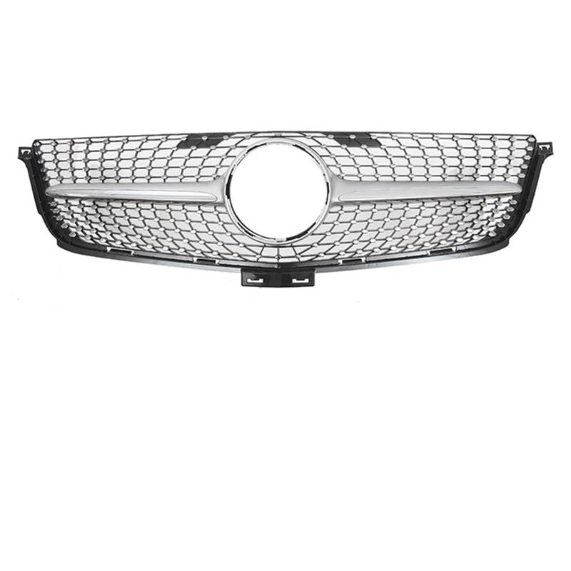Grill Front Vordere Renngitter Im Chrom-Silber-Diamanten-Stil. Vordere Renngitter Für Benz ML-Klasse W166 2012 2013 2014 2015 ML350 ML550 Kühlergrill(Diamond-Silver) von SIFUSM