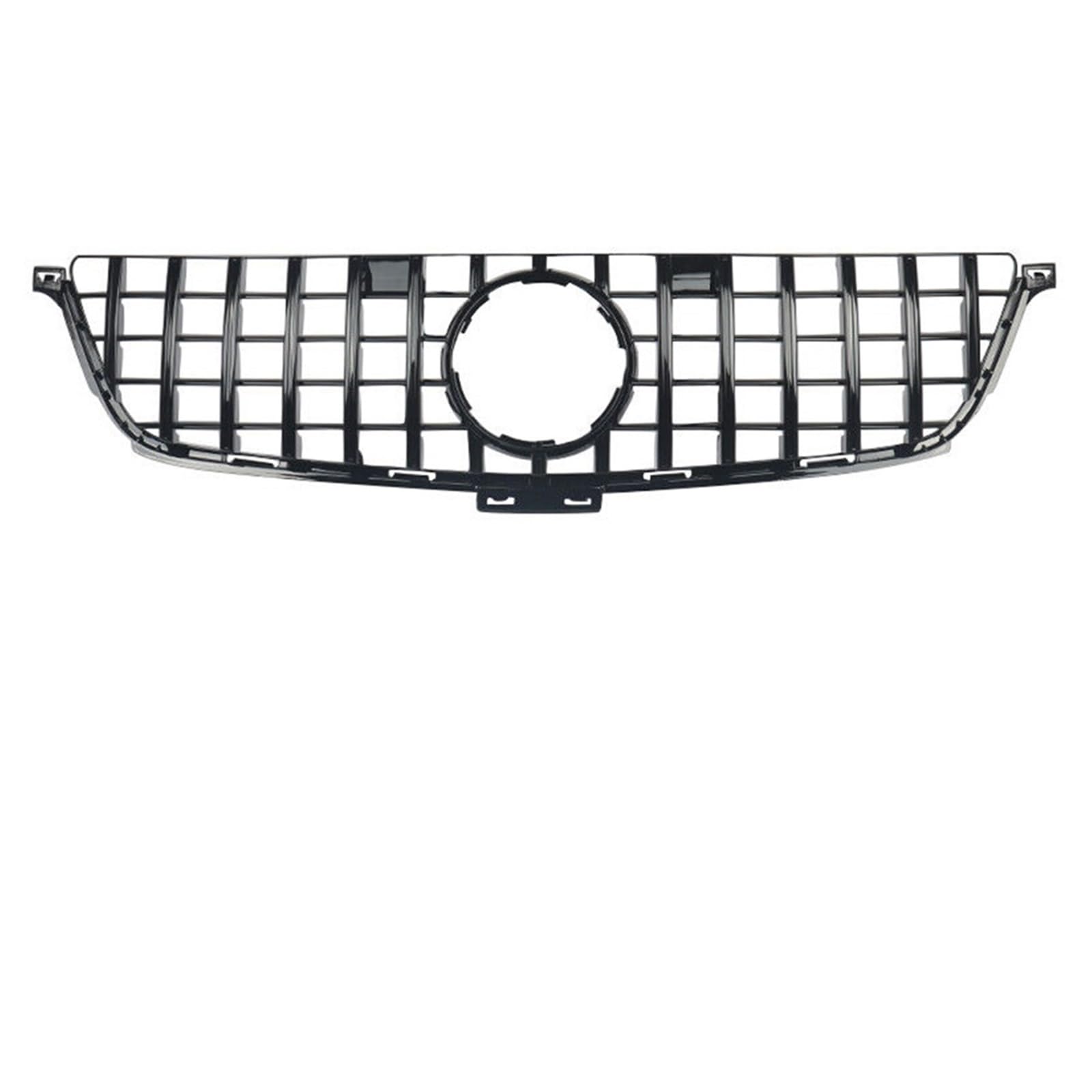 Grill Front Vordere Renngitter Im Chrom-Silber-Diamanten-Stil. Vordere Renngitter Für Benz ML-Klasse W166 2012 2013 2014 2015 ML350 ML550 Kühlergrill(GT-Chrome Black) von SIFUSM