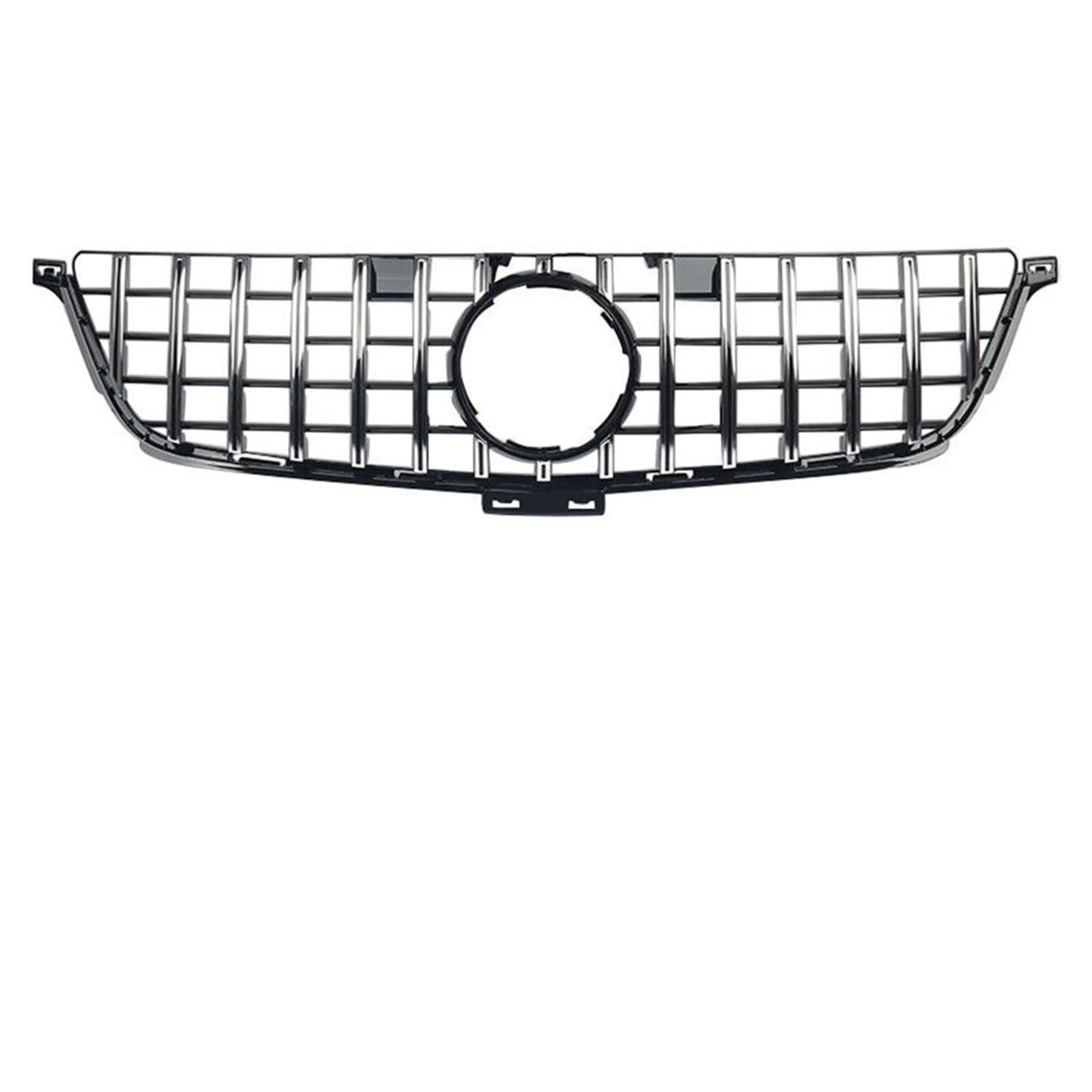 Grill Front Vordere Renngitter Im Chrom-Silber-Diamanten-Stil. Vordere Renngitter Für Benz ML-Klasse W166 2012 2013 2014 2015 ML350 ML550 Kühlergrill(GT-Chrome Silver) von SIFUSM