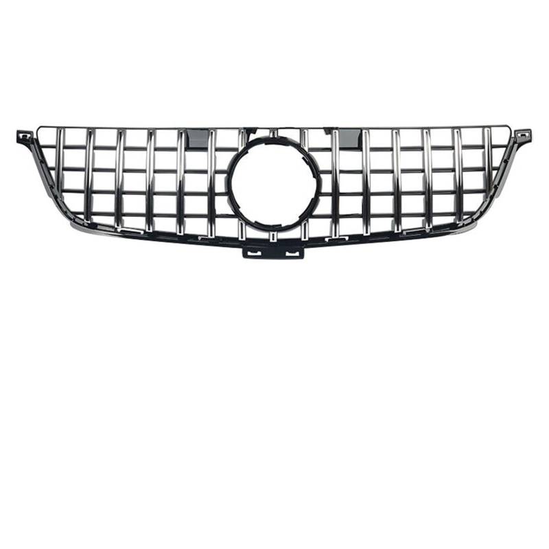 Grill Front Vordere Renngitter Im Chrom-Silber-Diamanten-Stil. Vordere Renngitter Für Benz ML-Klasse W166 2012 2013 2014 2015 ML350 ML550 Kühlergrill(GT-Chrome Silver) von SIFUSM