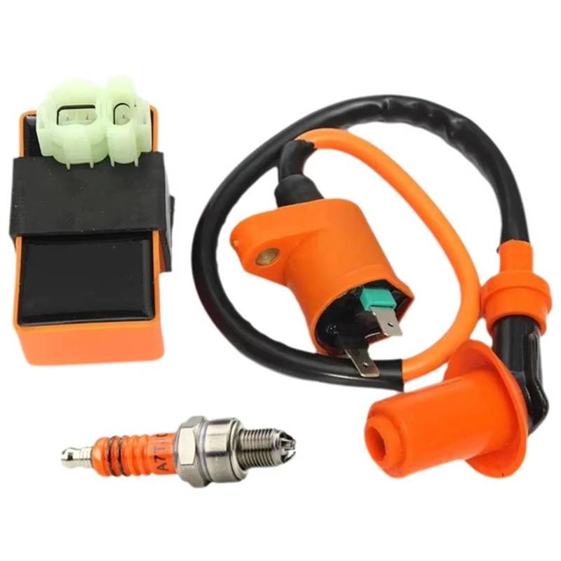 Motorrad Zündungen 6 Pin Ac Cdi Box Zündgleichrichter Zündspule Für GY6 50cc 125cc Moped Roller ATV Go-Karts Motor Zündspule(Set) von SIFUSM