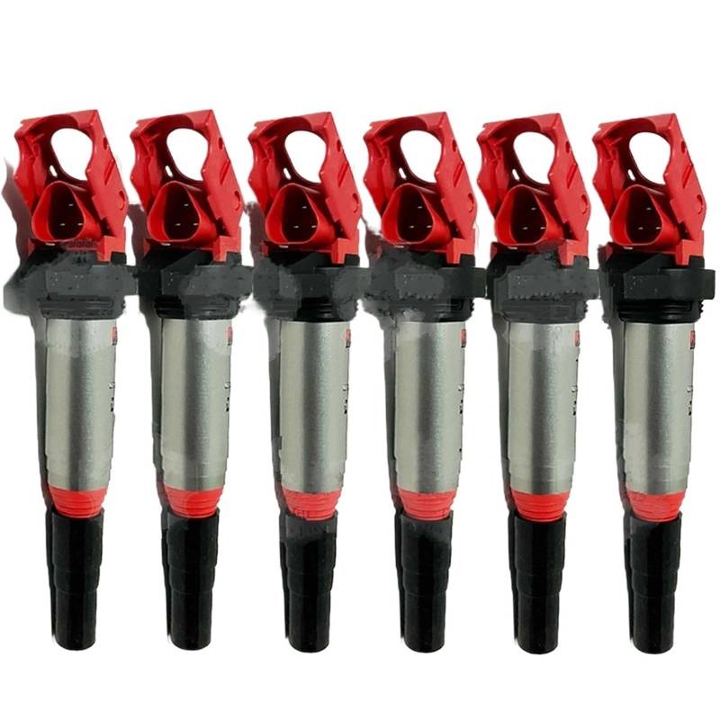 Motorrad Zündungen 6X Zündspule 12138616153 12137594596 12137559842 Für 1 3 4 5 6 7 Serie X1 X3 X4 X5 X6 Z3 Z4 2,5 L 3,0 L 3,2 L I4 I6 2001-2022 Motor Zündspule(6xIgnition Coil) von SIFUSM
