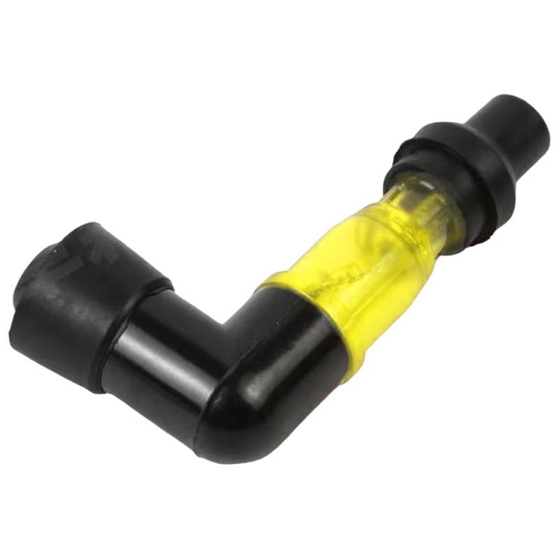Motorrad Zündungen Motorrad-Blitz-Zündkerzenstecker Universal-Zündkerzenstecker Für Motorräder Ellenbogen-Blink-Zündkerzenstecker Für Motorräder Motor Zündspule(Gelb) von SIFUSM