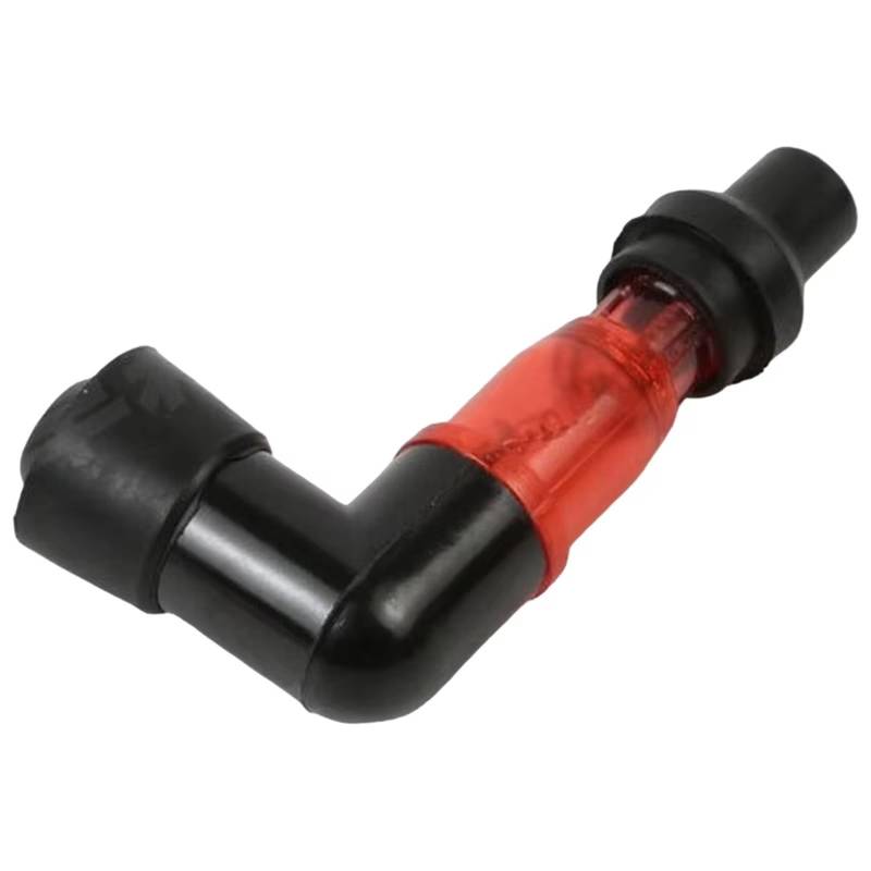 Motorrad Zündungen Motorrad-Blitz-Zündkerzenstecker Universal-Zündkerzenstecker Für Motorräder Ellenbogen-Blink-Zündkerzenstecker Für Motorräder Motor Zündspule(Rot) von SIFUSM