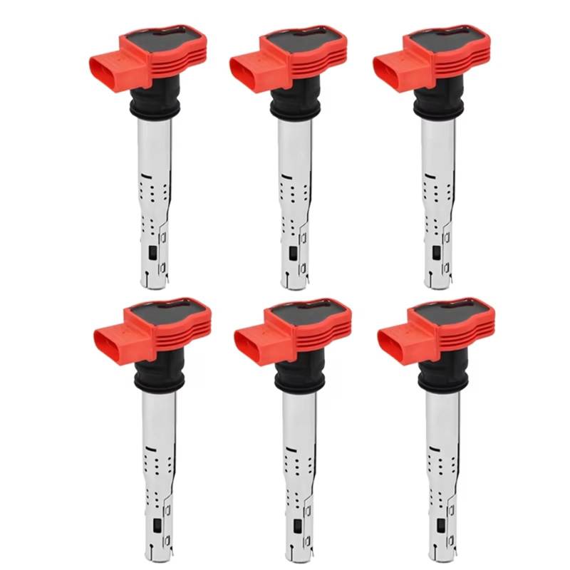 Motorrad Zündungen Zündspule 06E905115E 06E905115 07K905715F Für A1 A3 A4 A6 A5 A8 A7 TT Q3 Q5 R8 RS5 RS6 RS4 2003-2012 2013 2014 2015 2016 Motor Zündspule(6 Piece) von SIFUSM
