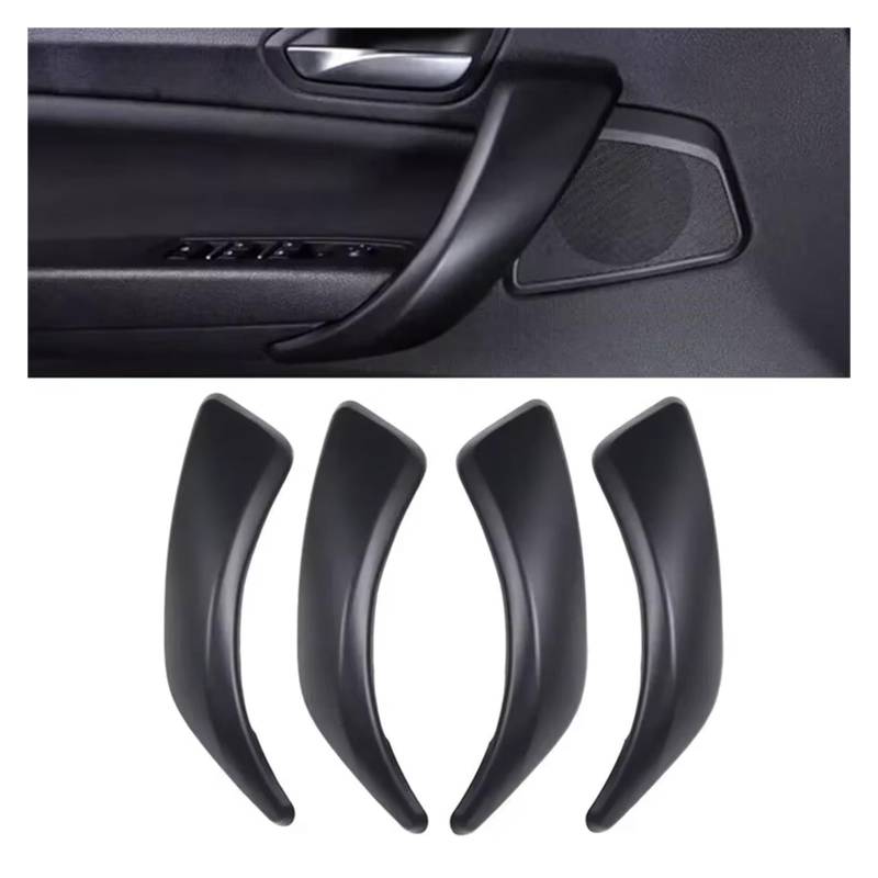 Türgriff Für 1er F20 F21 F22 2012-2018 2er F22 F23 2014-2018 2019 Auto-Innentürgriffverkleidung Pull Cover Mattschwarz Innentürgriff(4Piece) von SIFUSM