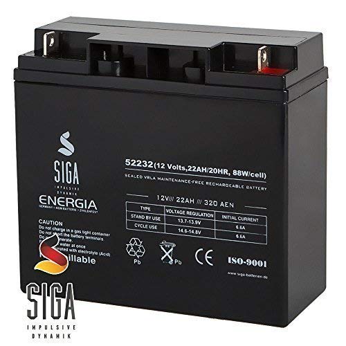Akku 22Ah 12V AGM Blei Gel Batterie Motorrad mit ABS Hochstrom Booster Rasentraktor Jetski 18Ah 19Ah 20Ah Akku 22Ah 12V AGM Blei Gel Batterie Motorrad mit ABS Hochstrom Booster Rasentraktor Jetski 18Ah 19Ah 20Ah von SIGA IMPULSIVE DYNAMIK