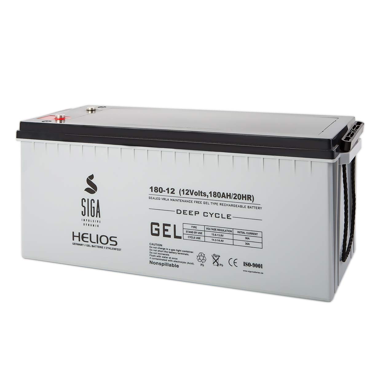 SIGA Akku 180Ah 12V Blei Gel Batterie Gelakku Solarakku Solarbatterie Boot Wohnmobil SIGA Akku 180Ah 12V Blei Gel Batterie Gelakku Solarakku Solarbatterie Boot Wohnmobil von SIGA IMPULSIVE DYNAMIK
