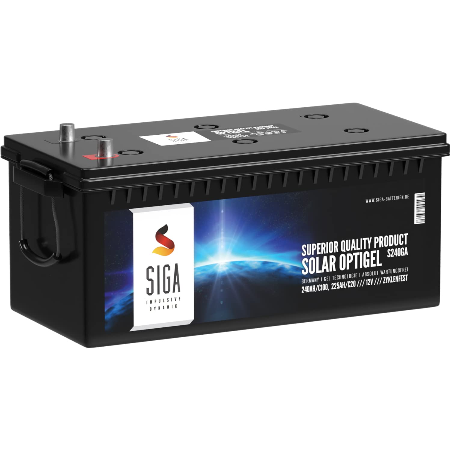 SIGA Blei-Akku 12V 240Ah Gel Akku Gel-Batterie Bootsbatterie Wohnmobil Batterie Solarbatterie Versorgerbatterie ersetzt 230Ah 220Ah SIGA Blei-Akku 12V 240Ah Gel Akku Gel-Batterie Bootsbatterie Wohnmobil Batterie Solarbatterie Versorgerbatterie ersetzt 230Ah 220Ah von SIGA IMPULSIVE DYNAMIK