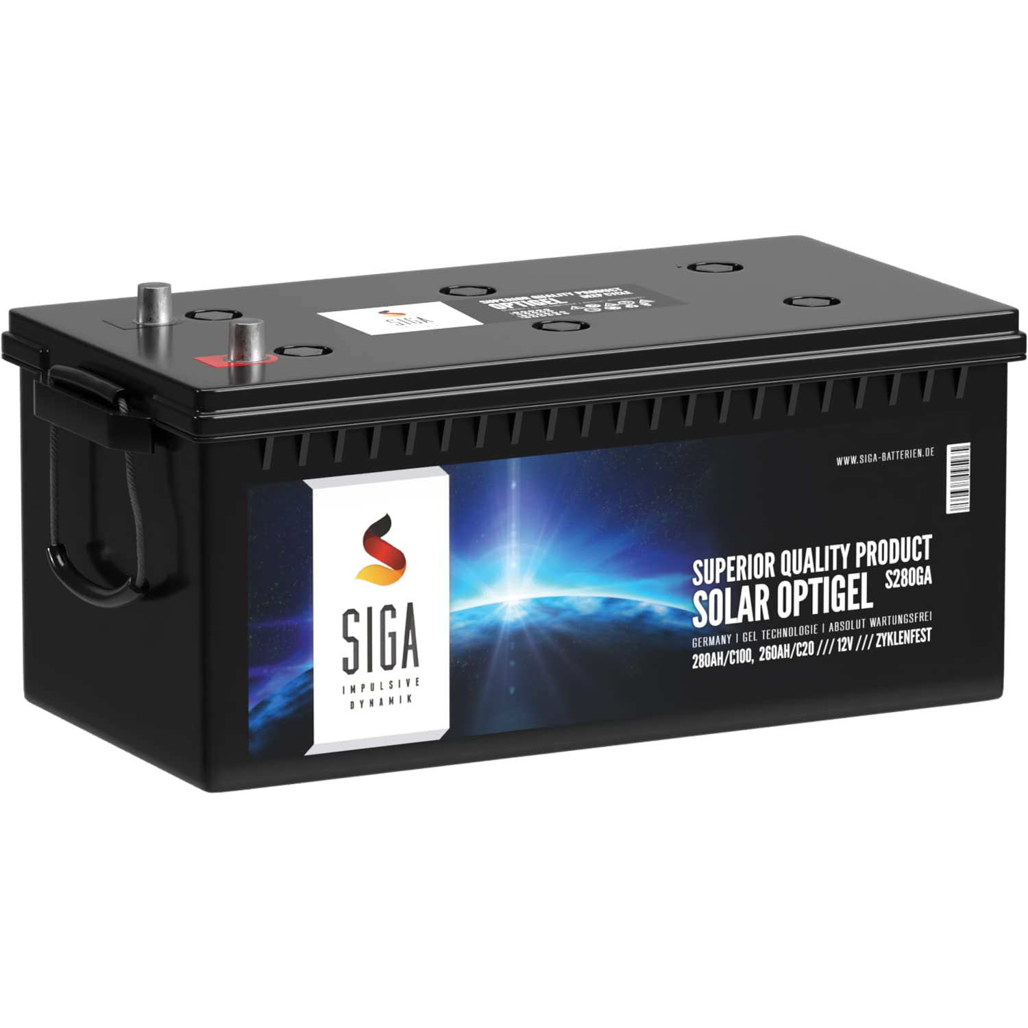 SIGA Blei-Akku 12V 280Ah Gel Akku Gel-Batterie Bootsbatterie Wohnmobil Batterie Solarbatterie Versorgerbatterie SIGA Blei-Akku 12V 280Ah Gel Akku Gel-Batterie Bootsbatterie Wohnmobil Batterie Solarbatterie Versorgerbatterie von SIGA IMPULSIVE DYNAMIK