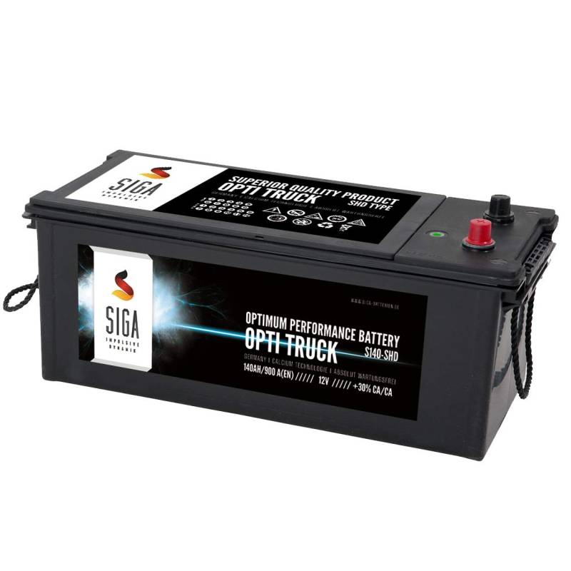SIGA OPTI TRUCK LKW Batterie 140Ah 12V SHD Starterbatterie absolut wartungsfrei + verschlossen von SIGA IMPULSIVE DYNAMIK