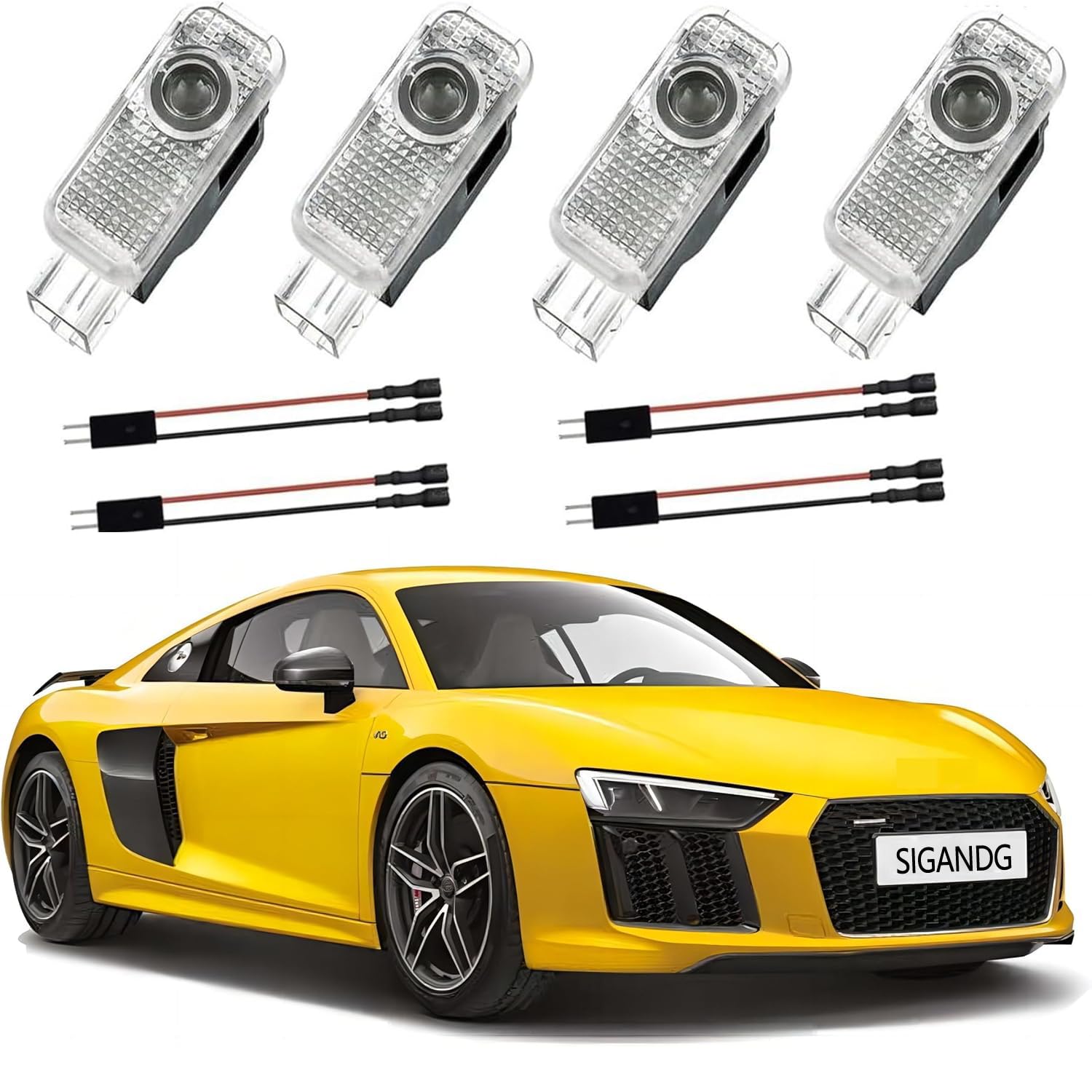 SIGANDG 4 Stück Autotür Licht Projektor Türbeleuchtung,für A1/A3/A4/A5/A6/A7/A8/Q2/Q3/Q5/Q7/Q8/TT/R8,Autotürprojektor für Logo,Türprojektoren Einstiegsbeleuchtung Unterbodenbeleuchtung Auto. Zubehör. SIGANDG 4 Stück Autotür Licht Projektor Türbeleuchtung,für A1/A3/A4/A5/A6/A7/A8/Q2/Q3/Q5/Q7/Q8/TT/R8,Autotürprojektor für Logo,Türprojektoren Einstiegsbeleuchtung Unterbodenbeleuchtung Auto. Zubehör. von SIGANDG