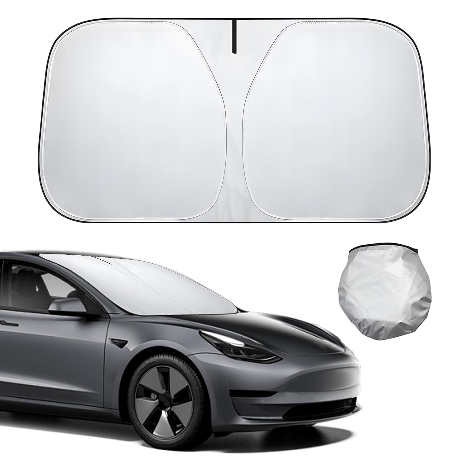SIGANDG Sun Protection Car Windscreen Sonnenschutz für die Windschutzscheibe Sonnenschutzabdeckung vorn für Auto-Windschutzscheiben-Wärmedämmung und UV-Schutz (M: 140 x 70 cm) von SIGANDG