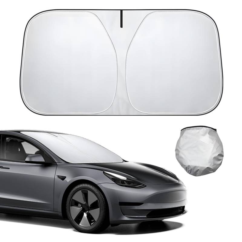 SIGANDG Sun Protection Car Windscreen Sonnenschutz für die Windschutzscheibe Sonnenschutzabdeckung vorn für Auto-Windschutzscheiben-Wärmedämmung und UV-Schutz (M: 140 x 70 cm) von SIGANDG