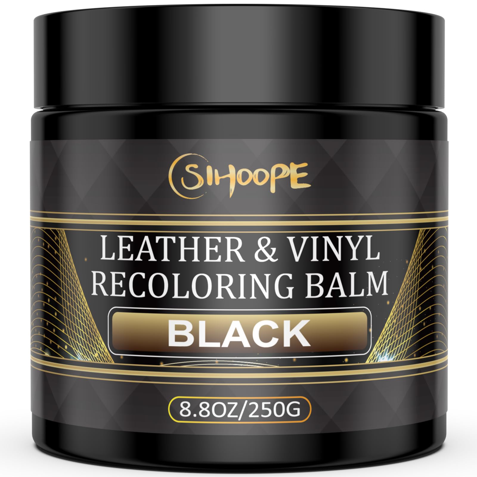 SIHOOPE Schwarz-Leder-Reparatur-Set, 250ml – Lederpflege für Ledercouches, Vinyl-Möbel, Sofas und Schuhe, Auto Lederpflege, Autositz-Reparatur und Lederfarbe für Reparatur SIHOOPE Schwarz-Leder-Reparatur-Set, 250ml – Lederpflege für Ledercouches, Vinyl-Möbel, Sofas und Schuhe, Auto Lederpflege, Autositz-Reparatur und Lederfarbe für Reparatur von SIHOOPE