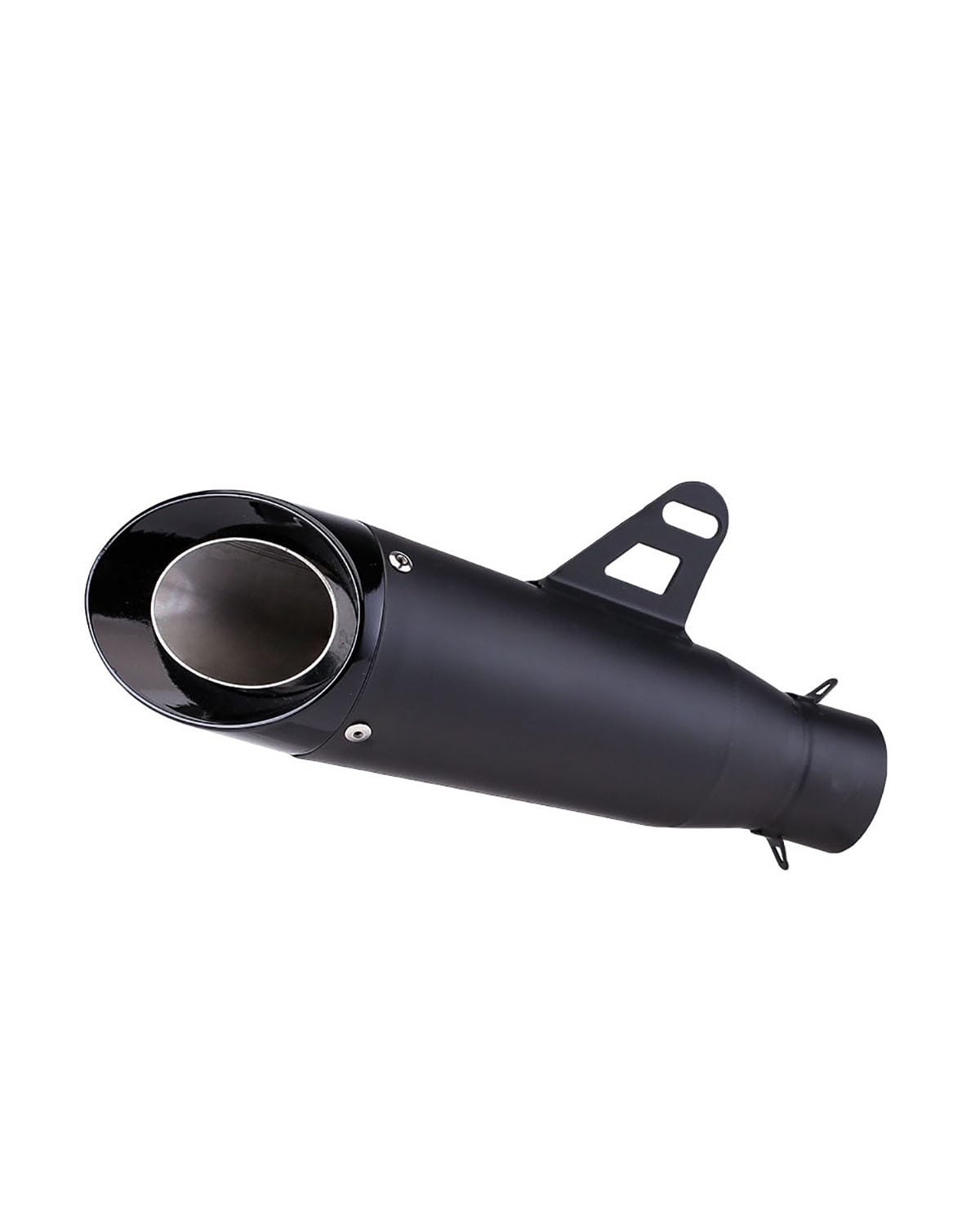 Auspuff Motorräder Für Ninja Chase 600 Große Schräge Öffnung Große Verdrängung Gerades Endrohr Motorrad-Auspuffanschluss(Double-Layer Black) von SIJYG1