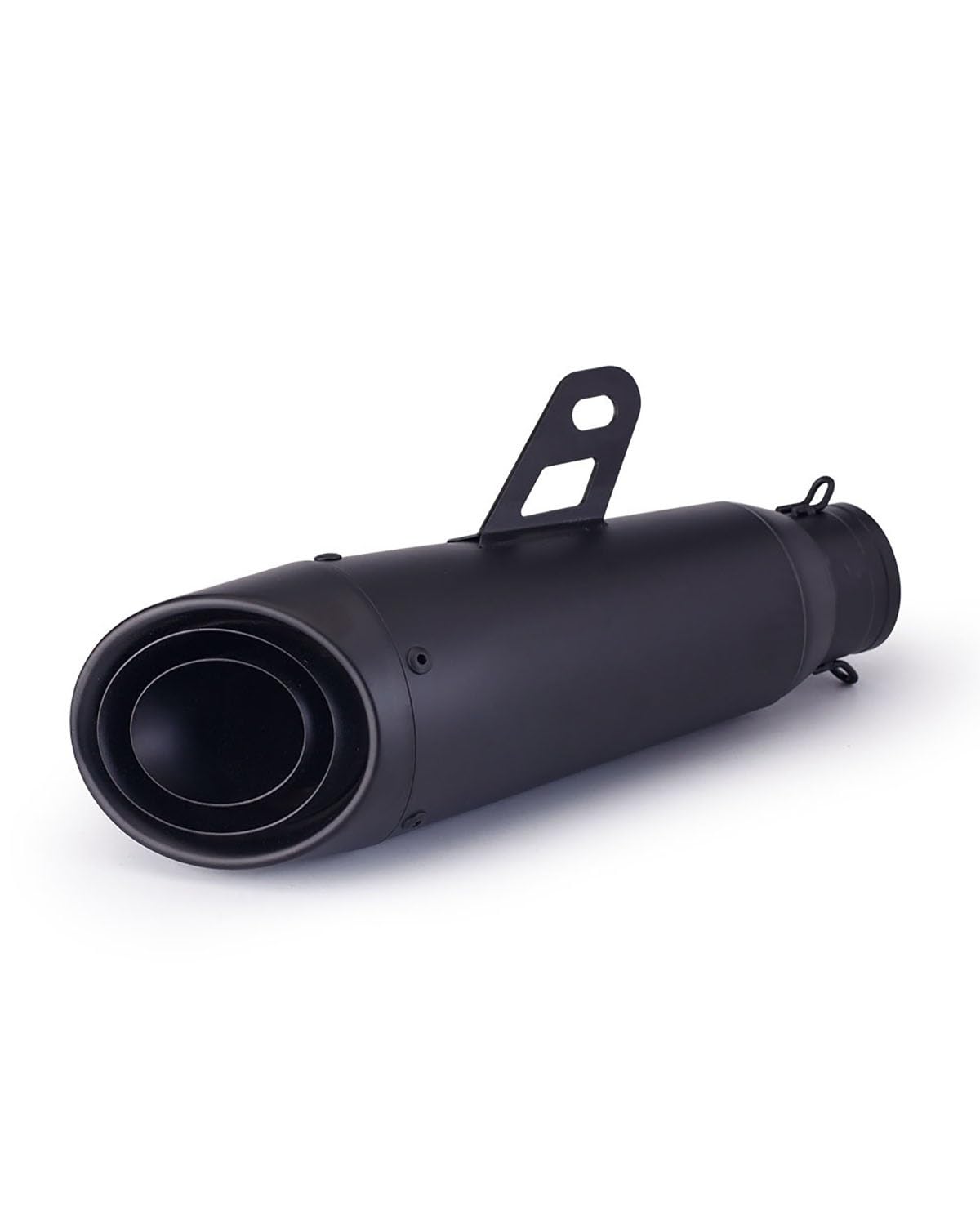 Auspuff Motorräder Für Ninja Chase 600 Große Schräge Öffnung Große Verdrängung Gerades Endrohr Motorrad-Auspuffanschluss(Three-Layer Black) von SIJYG1