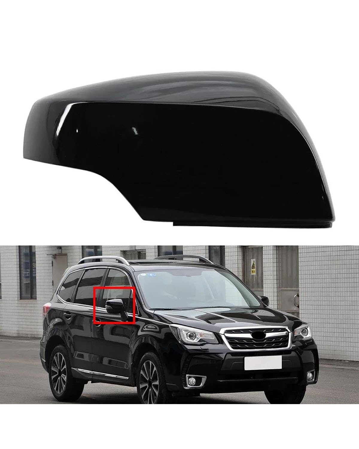 Auto Spiegelkappen Für Subaru Für Crosstrek Für Impreza Für Forester Für Legacy Für Outback Links Rechts Auto Seite Rückspiegel Abdeckung Kappe Trim Außenspiegelkappen(1Pcs Right) von SIJYG1