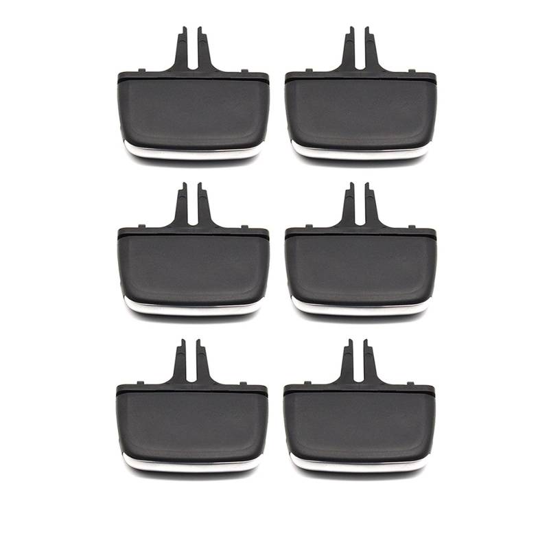 Auto Lüftungsgitter Für Volvo Für XC90 2016-2024 32219347 Auto Vorne Hinten Klimaanlage AC Vent Grille Outlet Slider Tab Clip Reparatur Kit Lüftungsdüsen Gitter(6pieces) von SILHUP