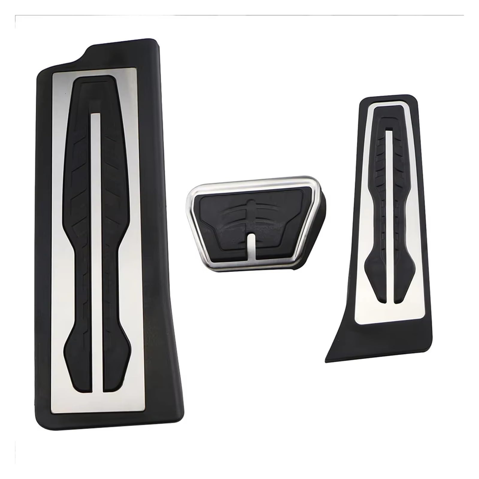 Pedalauflage Für 3 Serie G20 G21 2020 2021 Auto Accelerator Kraftstoff Bremspedal Fußstütze Pedale Platte Abdeckung Nicht Slip Pads Auto Pedale(AT With Rest) von SILHUP