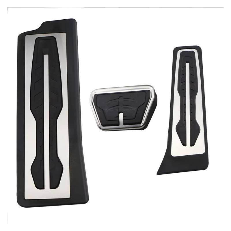 Pedalauflage Für 3 Serie G20 G21 2020 2021 Auto Accelerator Kraftstoff Bremspedal Fußstütze Pedale Platte Abdeckung Nicht Slip Pads Auto Pedale(AT With Rest) von SILHUP