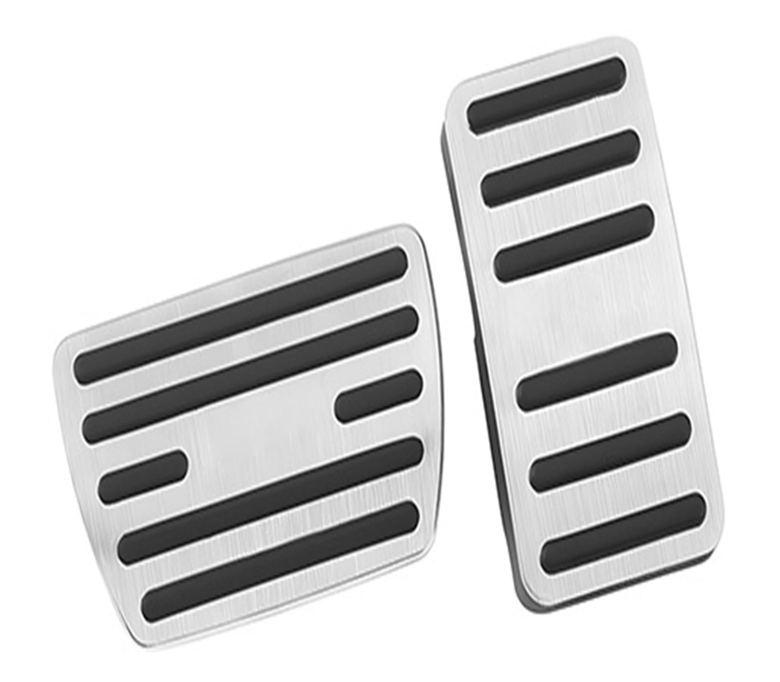 Pedalauflage Für CR-V Für CRV CR V 6. Für Gen 2023 2024 Aluminium Auto Bremse Kraftstoff Beschleuniger Fußstütze Pedal Abdeckung Nicht Slip Pad Auto Pedale(Silber) von SILHUP