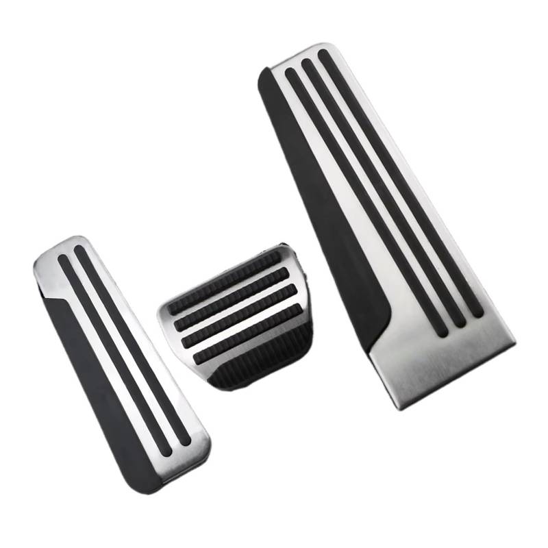 Pedalauflage Für Infiniti Q50L Q50 2013-2021 Accelerator Gas Bremspedal Fußstütze Fall Pads Edelstahl Auto Pedale Auto Pedale(3Pieces AT With Rest) von SILHUP