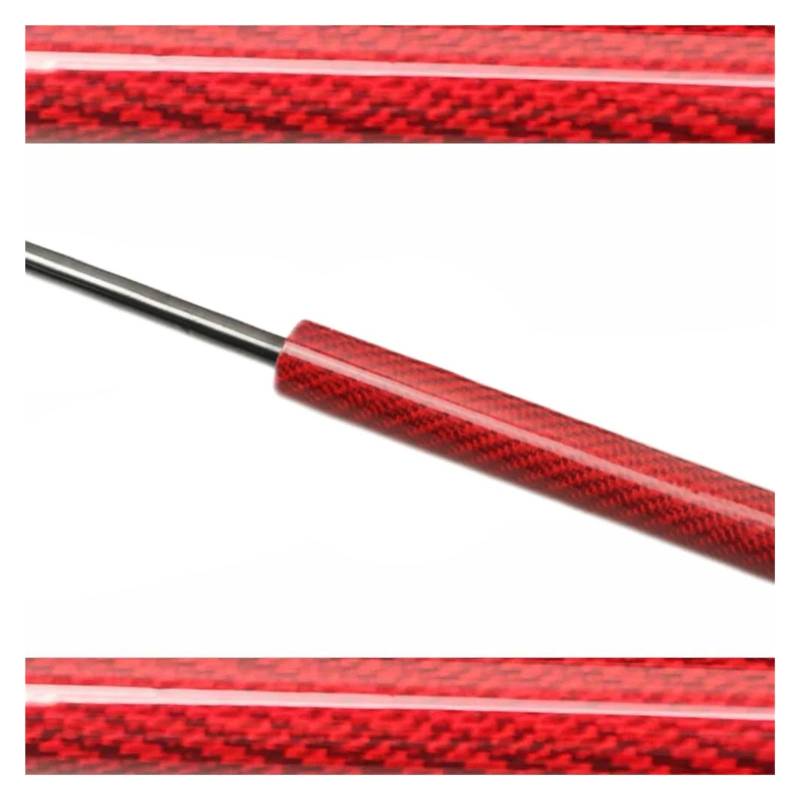 Gasfeder Dämpfer Motorhaube 1 Stück Für VW Für Passat B6 2005-2010 Front Haube Motorhaube Gas Strut Frühling Lift Unterstützung Stoßdämpfer Carbon Fiber Rod Dämpfer Gasfeder(Red Carbon Fiber) von SIMBAE