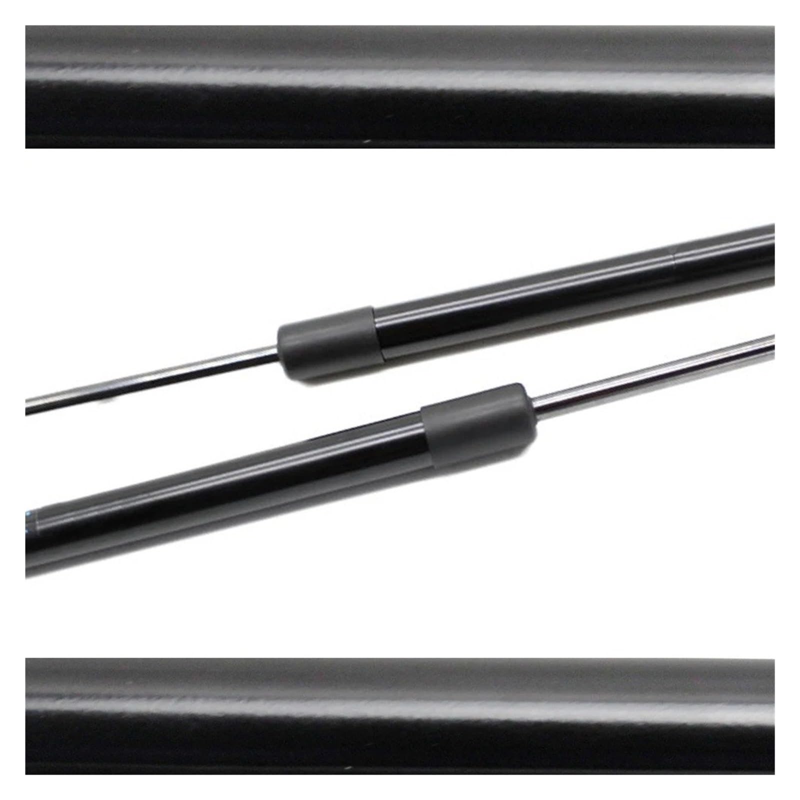 Gasfeder Dämpfer Motorhaube Front Hood Dämpfer Für VW Für ID.6 2021-2024 Ändern Motorhaube Gas Streben Lift Unterstützt Stoßdämpfer Kolbenstange Prop Frühling Gasfeder(Ordinary Black) von SIMBAE