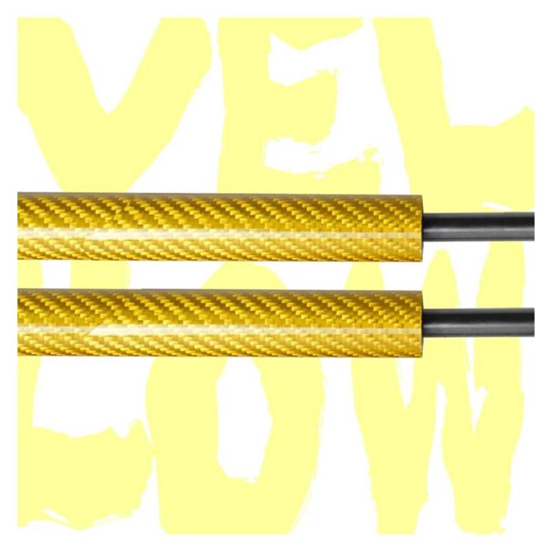 Gasfeder Dämpfer Motorhaube Haube Dämpfer Für Peugeot 206 207i SD 1998-2016 Gas Strut Lift Unterstützung Vorderen Motorhaube Ändern Gas Quellen Stoßdämpfer Gasfeder(Yellow Carbon Fiber) von SIMBAE