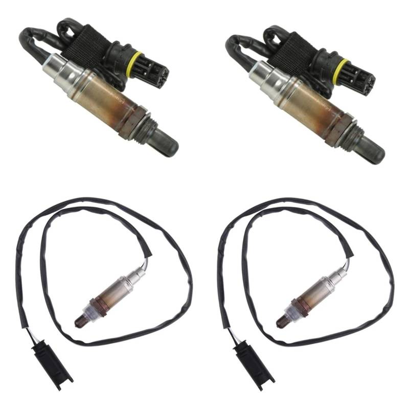 Lambda-Sonde 4 Stück O2 Sauerstoff Sensor Upstream Downstream Für 323i 325i X3 X5 E39 E46 Z3 Z4 Metall + Kunststoff Auto Zubehör Lambdasensor von SIMBAE