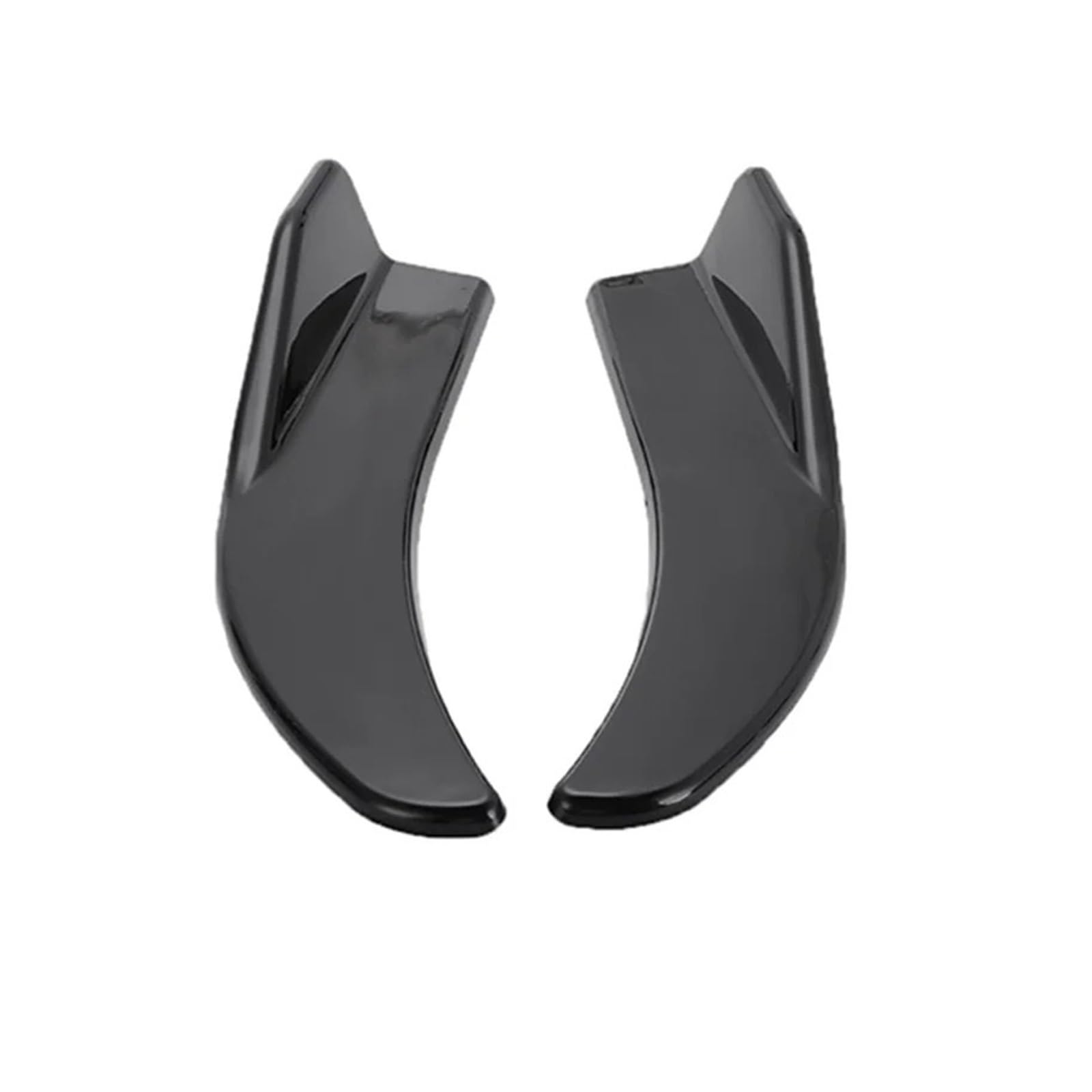 Spoiler Wing 1 Paar Auto-Heckstoßstangen-Lippenschutz, Seitenschwellerabdeckung, Auto-Eckstoßstangenschutz Mit Schrauben, Universelle Passform Heckspoiler(Style2 Glossy Black) von SIMBAE