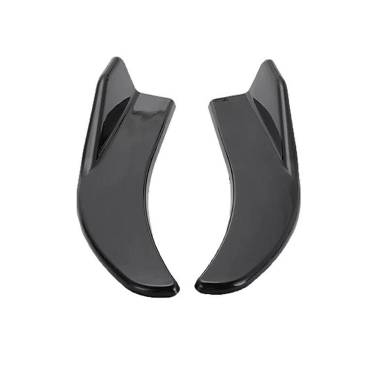 Spoiler Wing 1 Paar Auto-Heckstoßstangen-Lippenschutz, Seitenschwellerabdeckung, Auto-Eckstoßstangenschutz Mit Schrauben, Universelle Passform Heckspoiler(Style2 Glossy Black) von SIMBAE