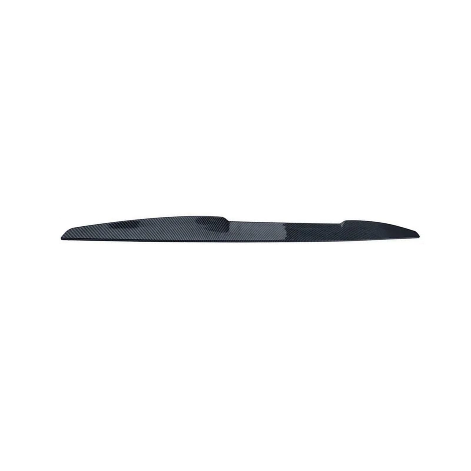 Spoiler Wing 115 cm 39 Zoll Universal Auto Heckspoilerlippe Heckklappenflügel Aufkleber PU Glanz Schwarz Carbonfaser Stil Refit Trim Dekor Heckspoiler(Kohlefaser-Stil) von SIMBAE
