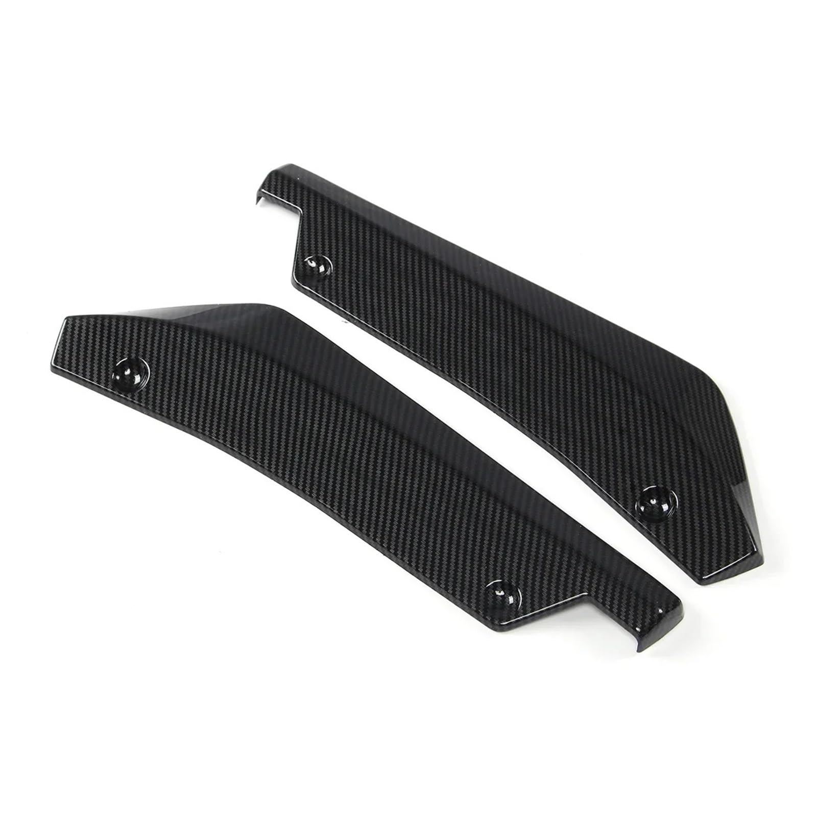 Spoiler Wing 2 Stück 40CM Lange Hinten Stoßstange Canard Splitter Seite Spoiler Diffusor Volant Trim Für Lexus is F IS200T IS250 IS300 Auto Zubehör Heckspoiler(Kohlefaser-Optik) von SIMBAE