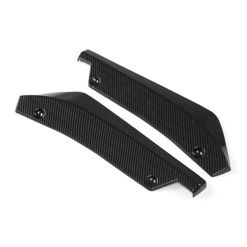Spoiler Wing 2 Stück 40CM Lange Hinten Stoßstange Canard Splitter Seite Spoiler Diffusor Volant Trim Für Lexus is F IS200T IS250 IS300 Auto Zubehör Heckspoiler(Kohlefaser-Optik) von SIMBAE