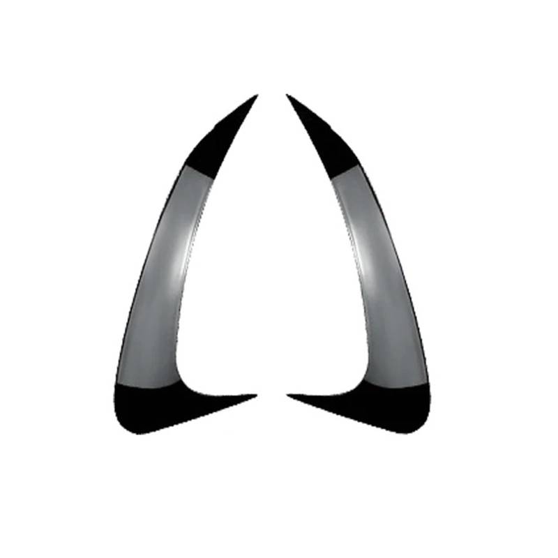 Spoiler Wing 2 Stück Für Benz Für EQE-Klasse V295 2023 + Heckstoßstange Canard Splitter Lip Side Spoiler Cover ABS Glänzend Schwarz Carbon Fiber Heckspoiler(Gloss Black) von SIMBAE