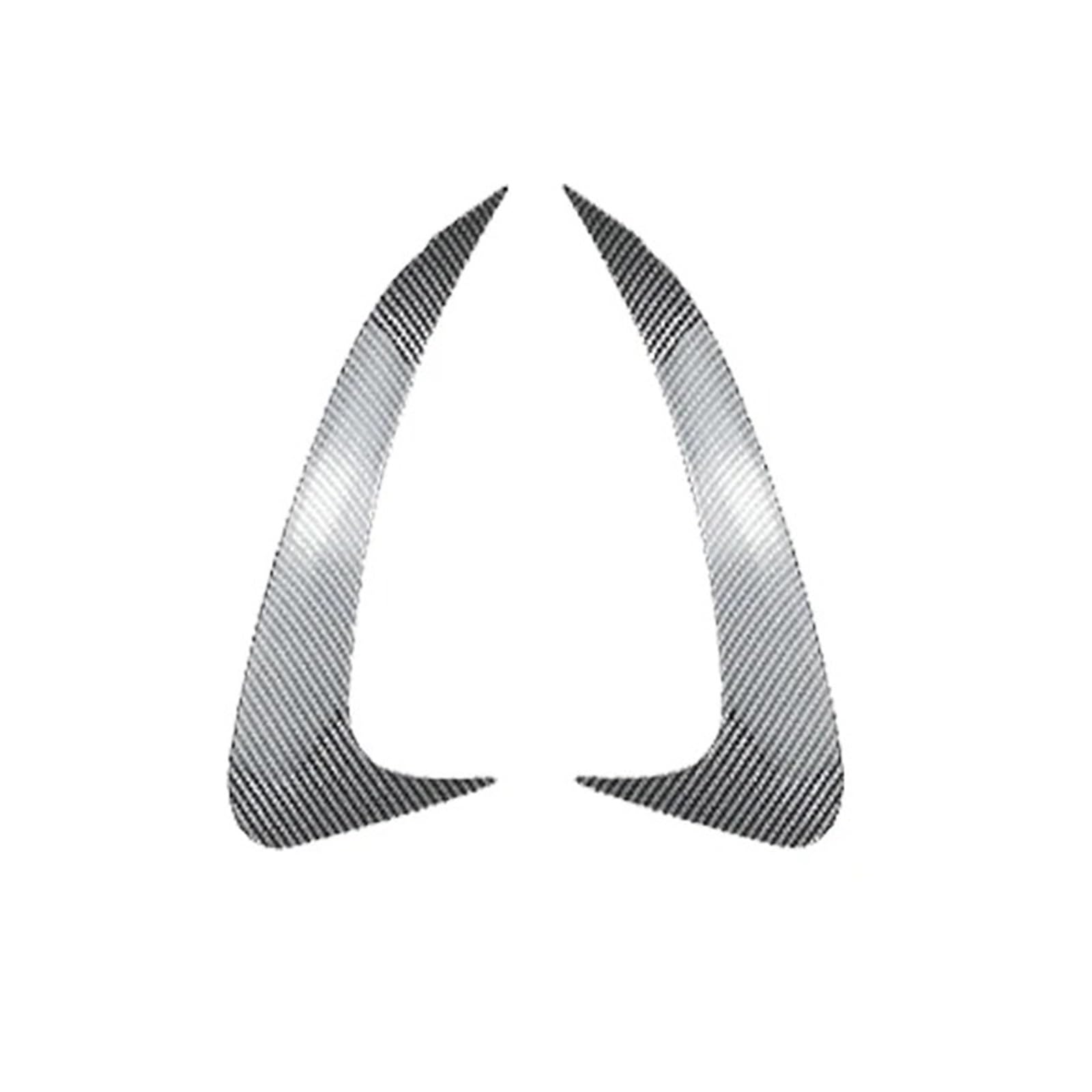 Spoiler Wing 2 Stück Für Benz Für EQE-Klasse V295 2023 + Heckstoßstange Canard Splitter Lip Side Spoiler Cover ABS Glänzend Schwarz Carbon Fiber Heckspoiler(Kohlefaser-Optik) von SIMBAE