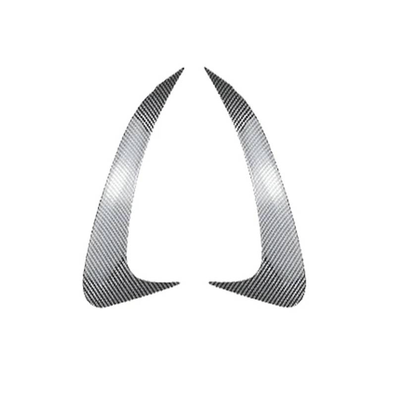 Spoiler Wing 2 Stück Für Benz Für EQE-Klasse V295 2023 + Heckstoßstange Canard Splitter Lip Side Spoiler Cover ABS Glänzend Schwarz Carbon Fiber Heckspoiler(Kohlefaser-Optik) von SIMBAE