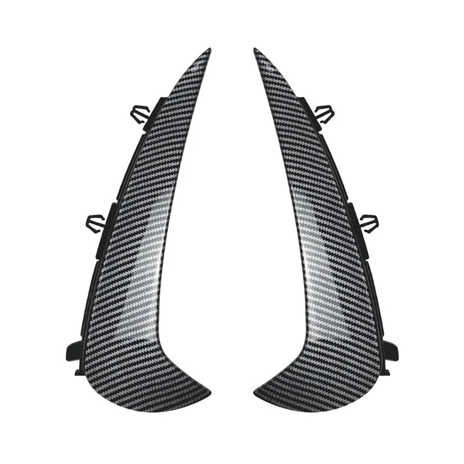 Spoiler Wing 2 Stück Für Benz Für GLC-Klasse X254 Für AMG Für Line 2023 Heckstoßstangen-Diffusor-Lippenspoiler-Windmesser-Trimmabdeckung Durch ABS-Bodykit Heckspoiler(Kohlefaser) von SIMBAE