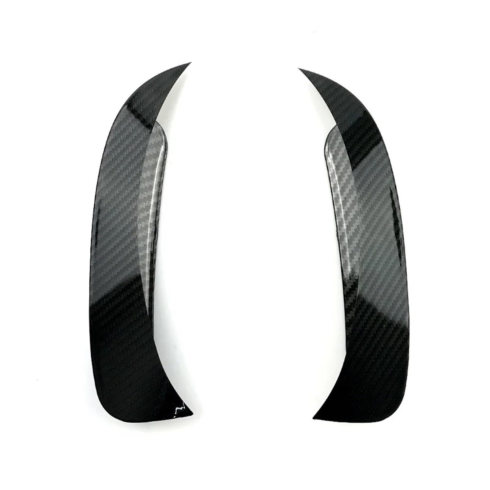 Spoiler Wing 2 Stück Für Benz X156 Für GLA GLA45 Für AMG GLA220 GLA260 2014–2019 Heckstoßstange Canards Splitter Seitenspoiler Entlüftungsabdeckung Verkleidung Heckspoiler(Kohlefaser-Optik) von SIMBAE