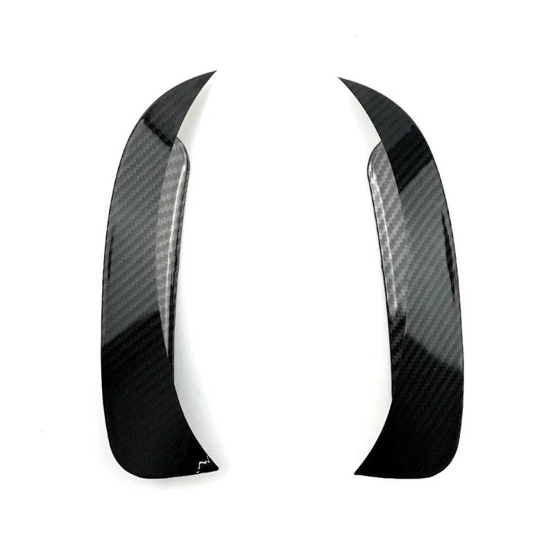 Spoiler Wing 2 Stück Für Benz X156 Für GLA GLA45 Für AMG GLA220 GLA260 2014–2019 Heckstoßstange Canards Splitter Seitenspoiler Entlüftungsabdeckung Verkleidung Heckspoiler(Kohlefaser-Optik) von SIMBAE